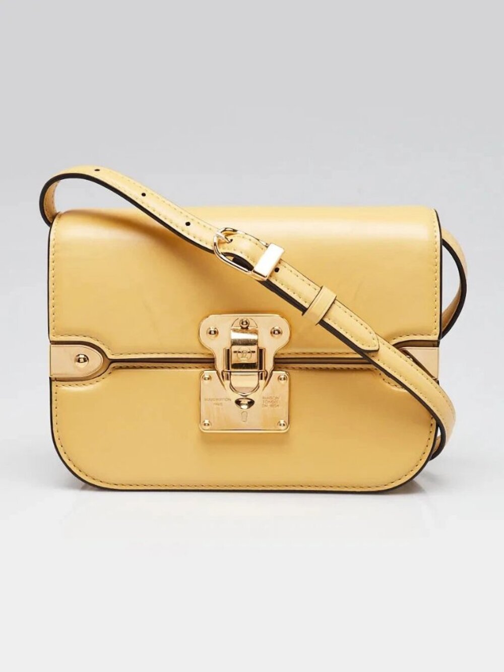 Louis Vuitton Yellow Smooth Leather Orsay MM Shoulder Bag